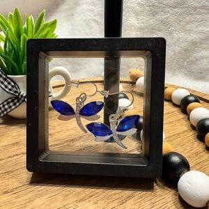 Blue Dragonfly Earrings